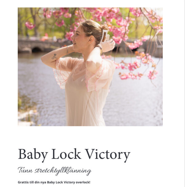 Kampanje - BabyLock Victory med stor trykkfotpakke og mønster til sommerkjole - Bilde 3