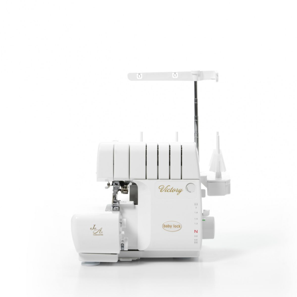 BabyLock Victory overlock med Jet Air-lufttreing av griperne
