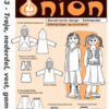 Onion 20033 - Hettegenser, skjørt med legg, tights og vest