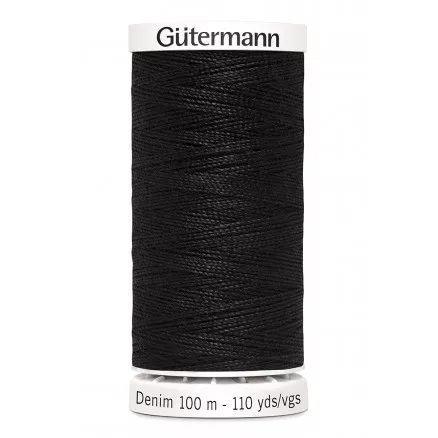 Gutermann denim - 100m - Farge 1000