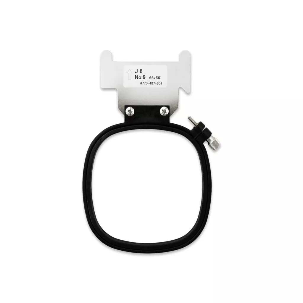Broderiramme J6 66x66 mm med skrue til høyre, Janome MB4/MB7