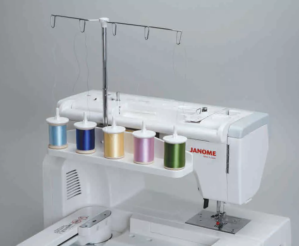 Trådstativ med 5 holdere til Janome broderimaskin