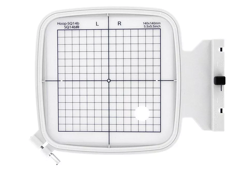 Broderiramme SQ14b 140x140 mm til Janome broderimaskin