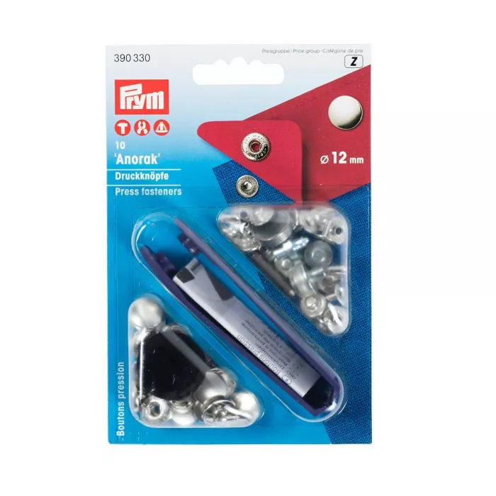 Prym trykknapper anorakk metall 12 mm
