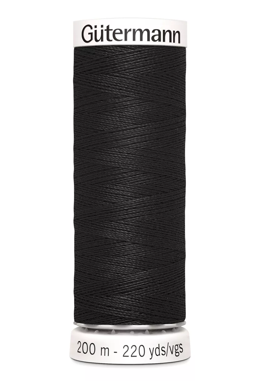 Gutermann No. 100 -Alle stoffers tråd- 200 M farge 0