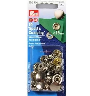 Prym trykknapper sport og camping 15 mm refill