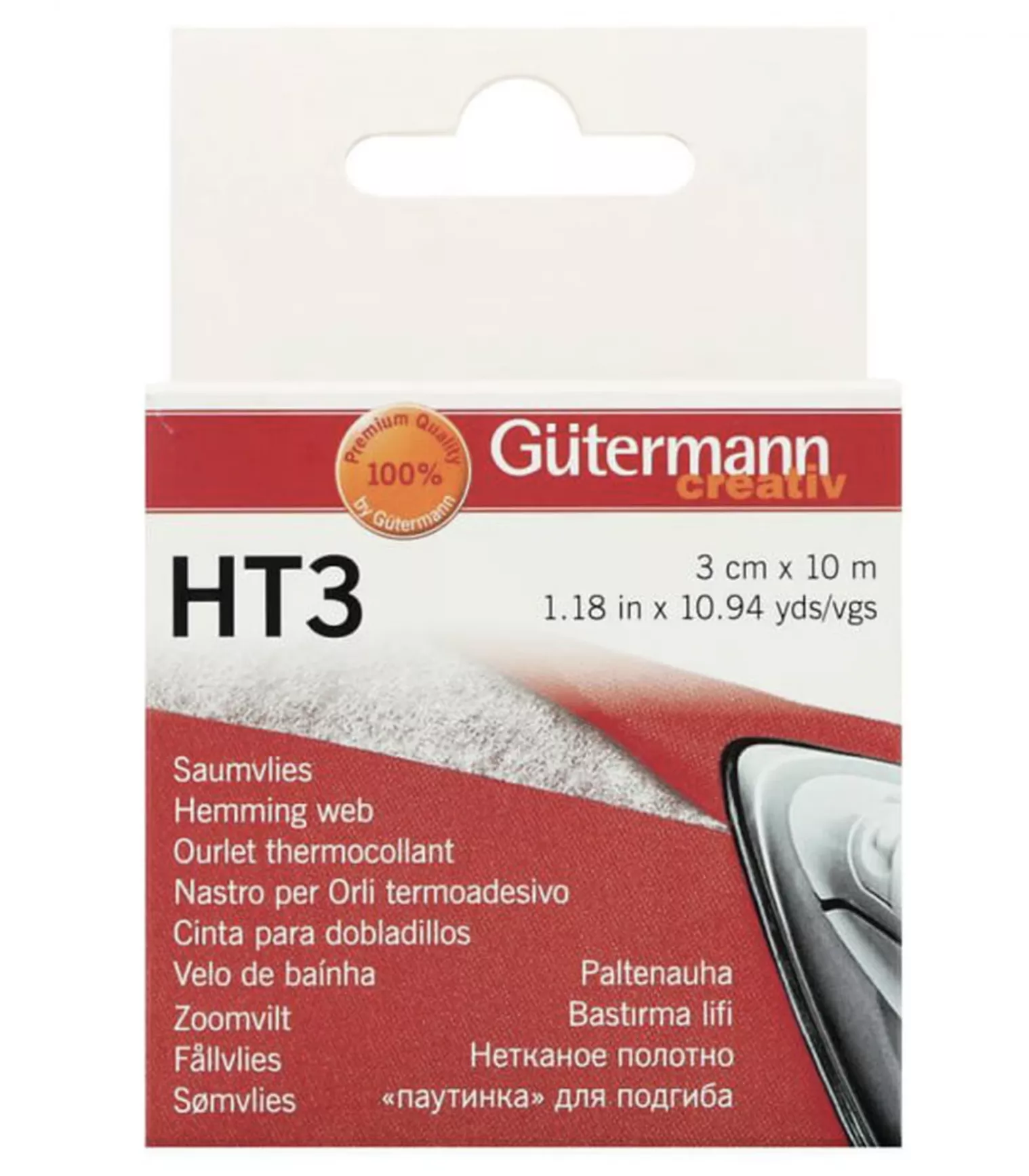 Gütermann HT3 Sømfix sømbånd, 3 cm x 10 m