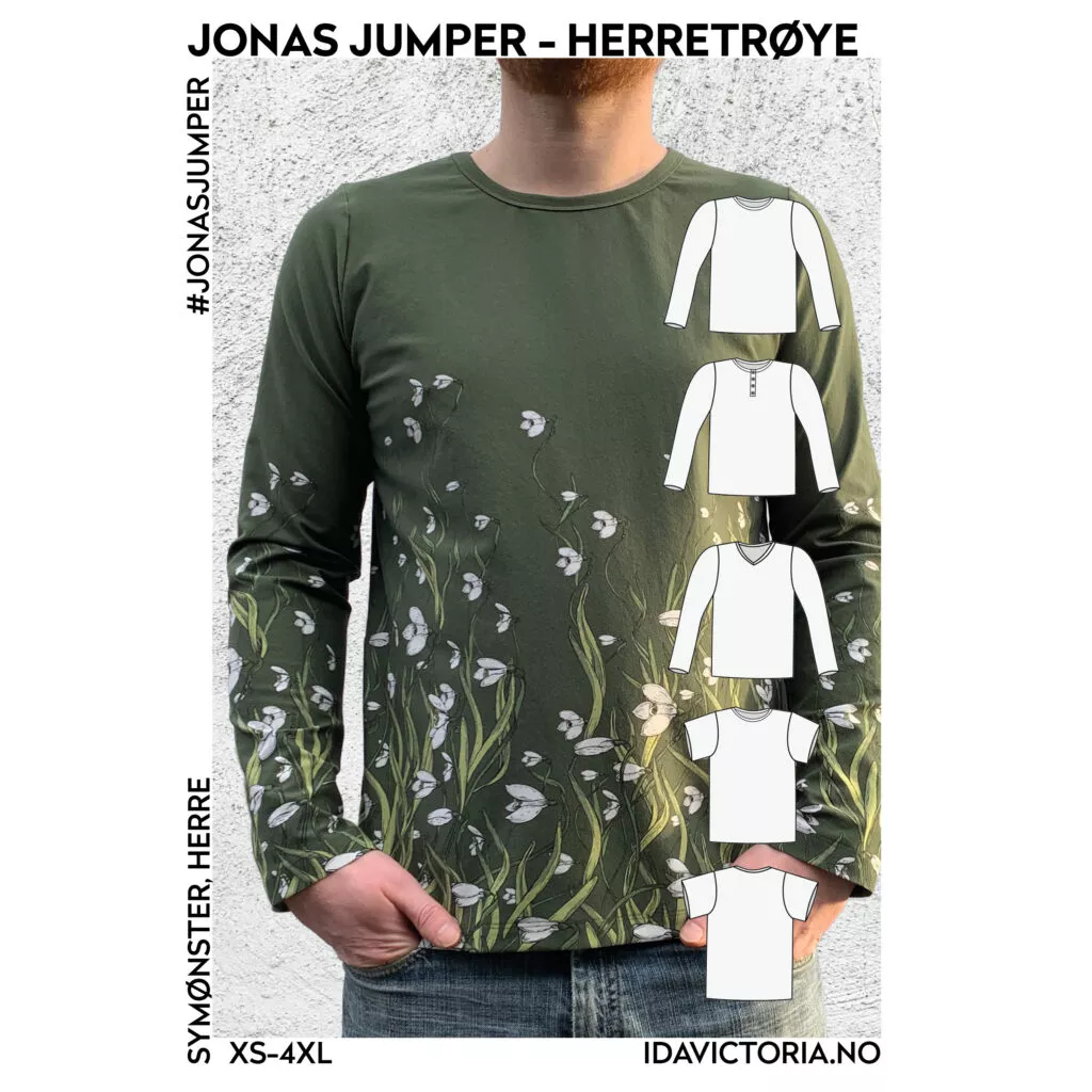 Jonas jumper – symønster til herretrøye fra Ida Victoria
