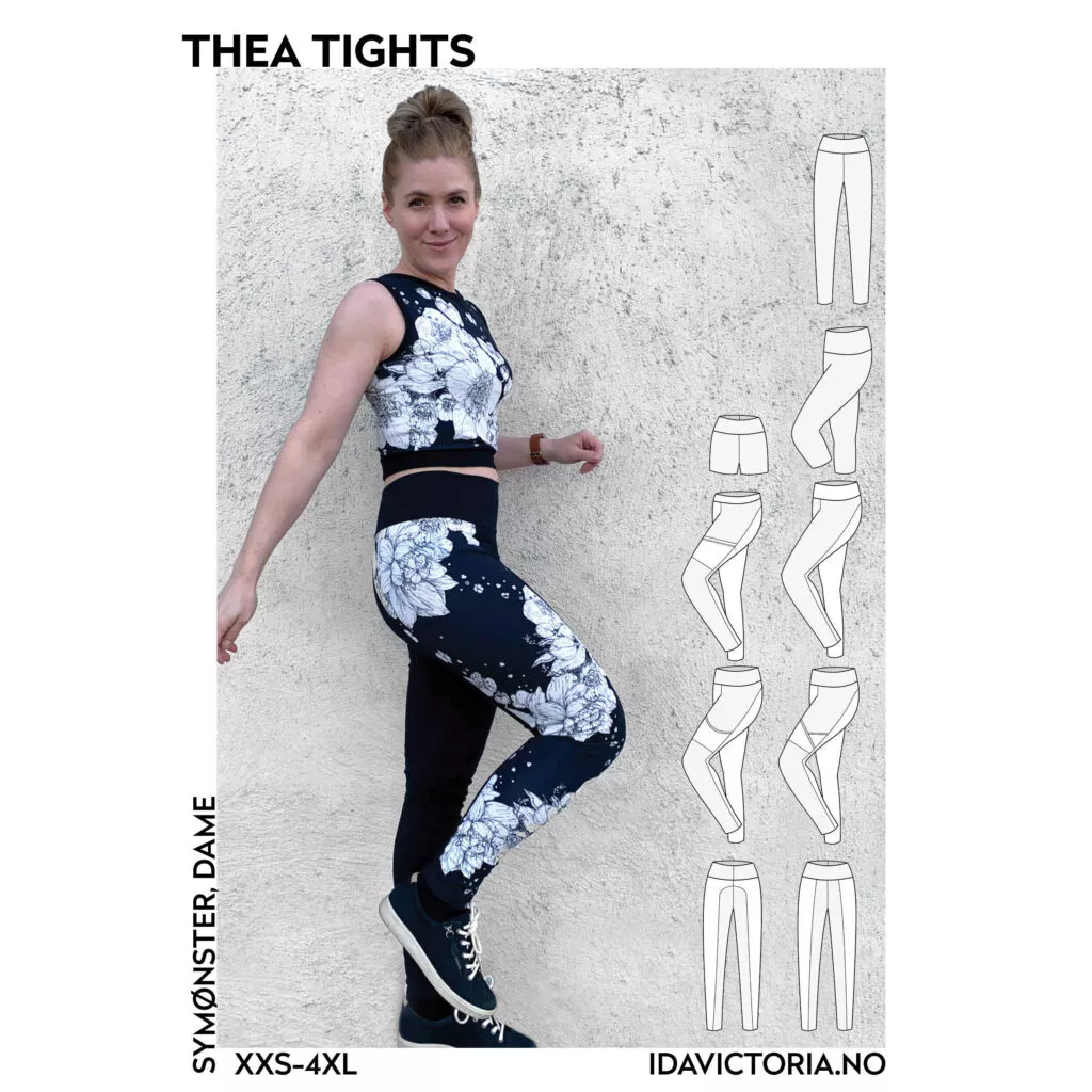 Thea Tights – symønster til tights for dame fra Ida Victoria