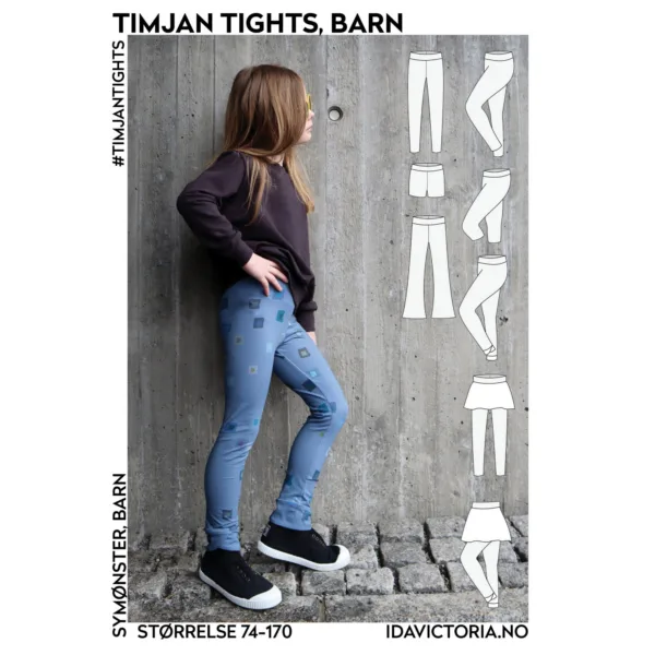 Timjan Tights – symønster til tights for barn fra Ida Victoria
