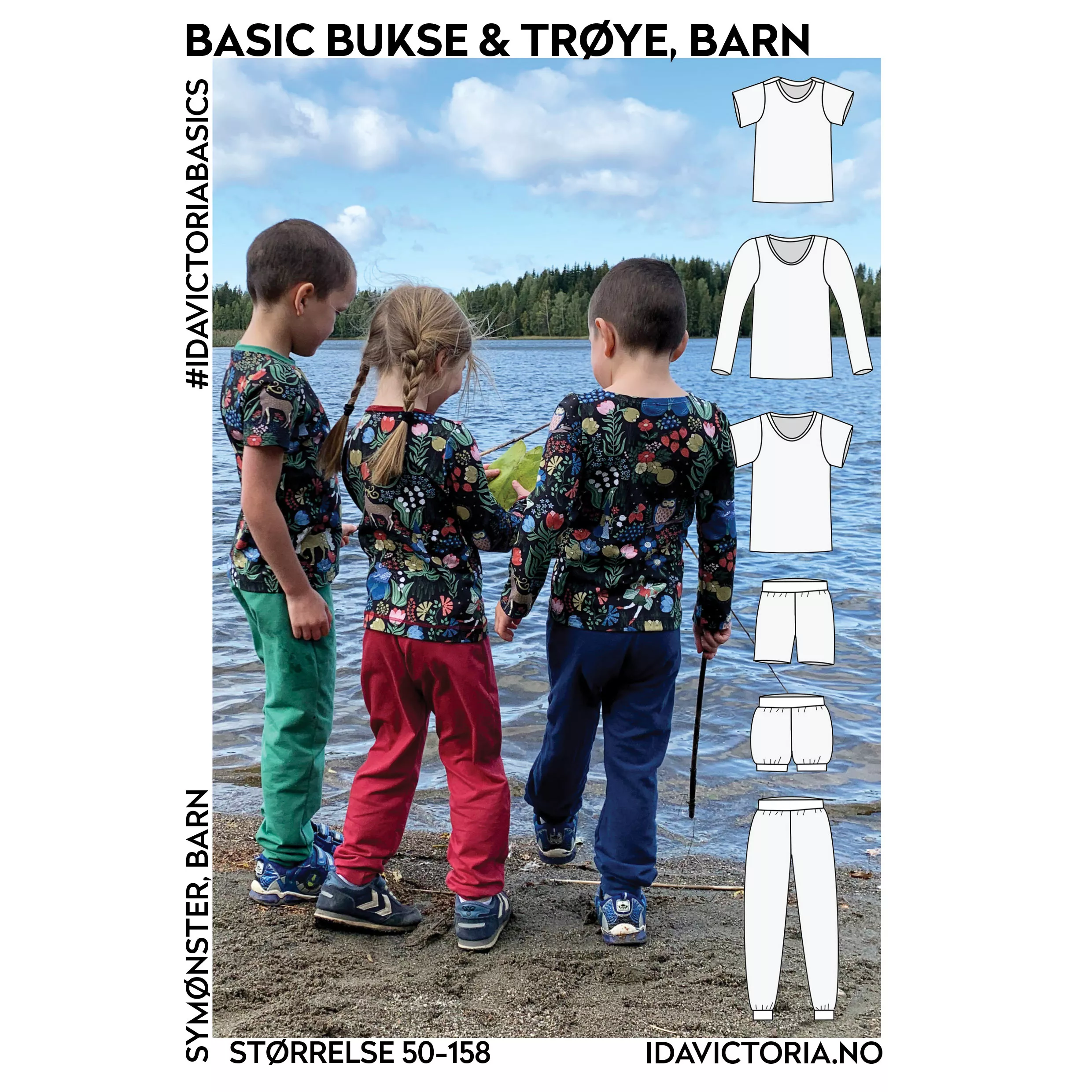 Basic bukse & trøye – symønster til bukse og trøye for barn fra Ida Victoria