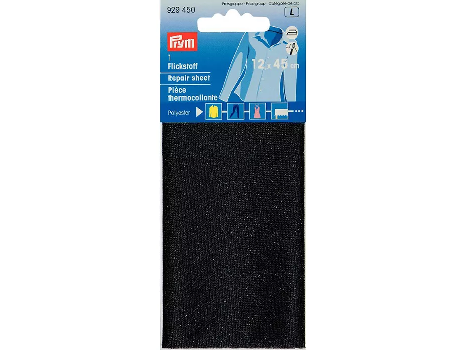 Prym reparasjonsstoff i svart polyester