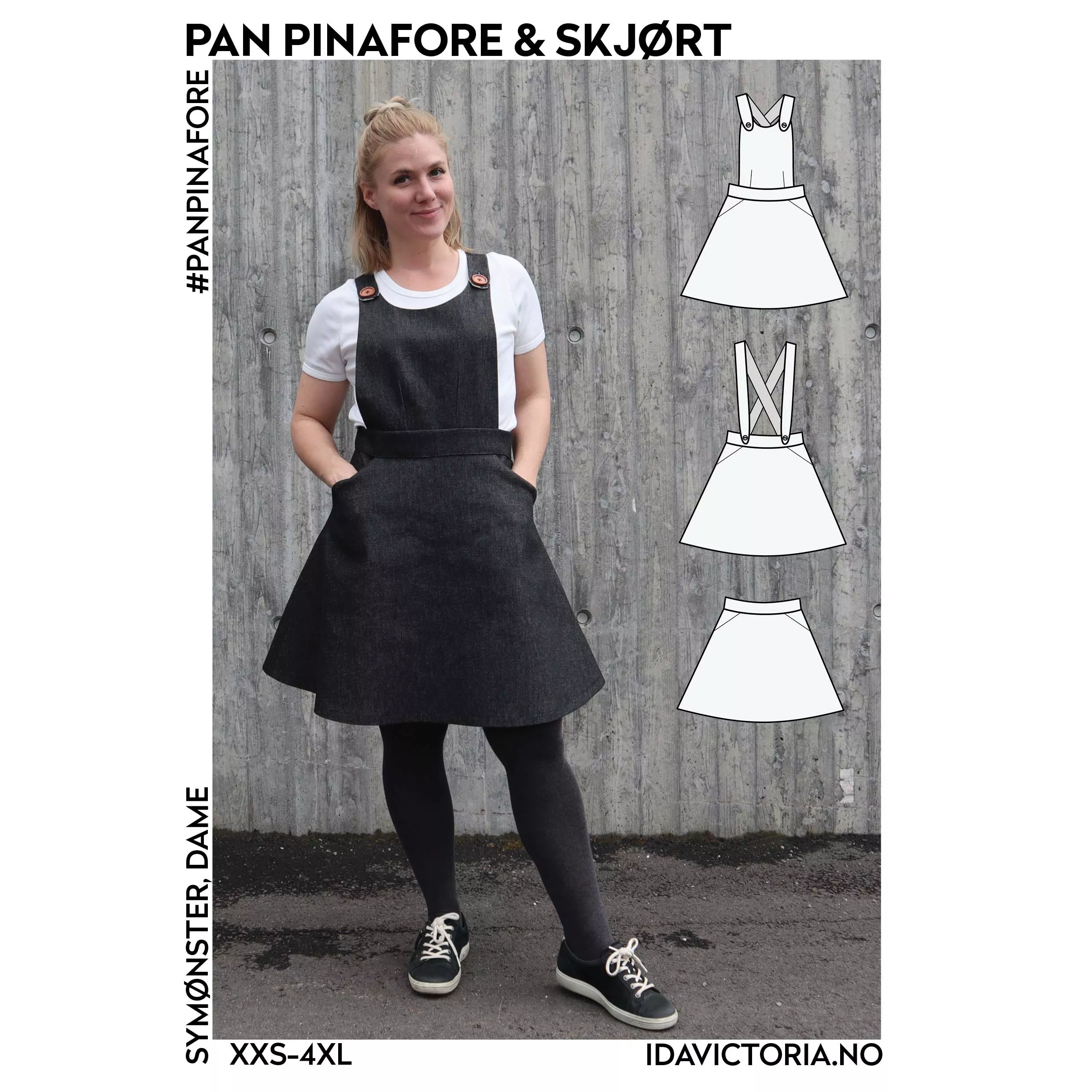 Pan Pinafore selekjole og skjørt – symønster fra Ida Victoria