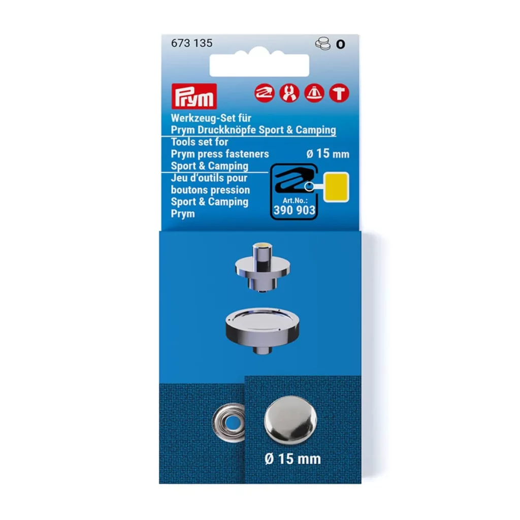 Prym Vario verktøysett trykknapper Sport & Camping 15 mm