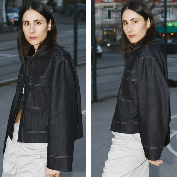 Topstitch vest + box sleeves - Bilde 7