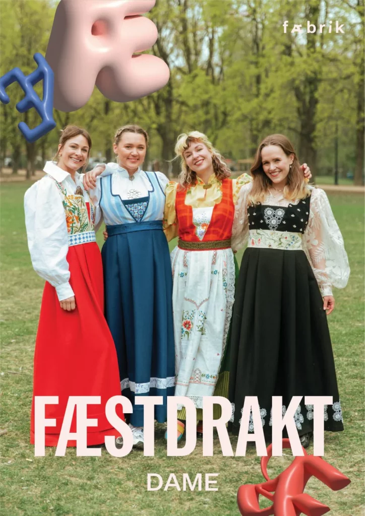 Fæstdrakt dame fra Fæbrik – symønster til festdrakt for dame