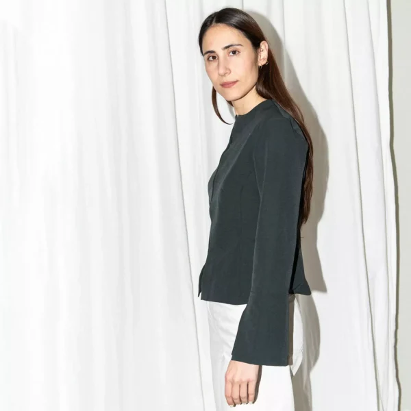 Silhouette blouse + trumpet sleeve - Bilde 4