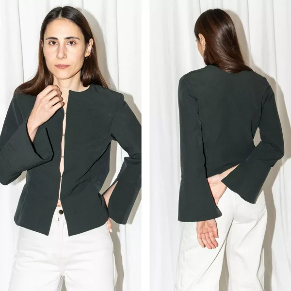 Silhouette blouse + trumpet sleeve - Bilde 5