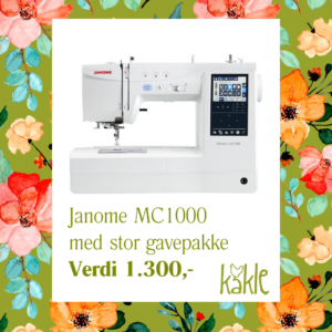 Kampanje - Janome Memory Craft 1000 med stor gavepakke