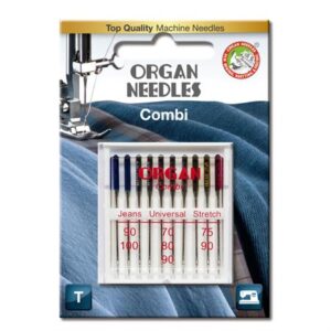 Organ Combi Box sorterte nåler, 10 stk