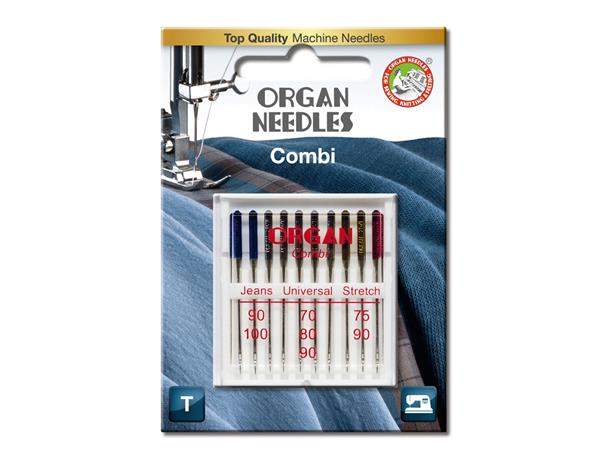 Organ Combi Box sorterte nåler, 10 stk