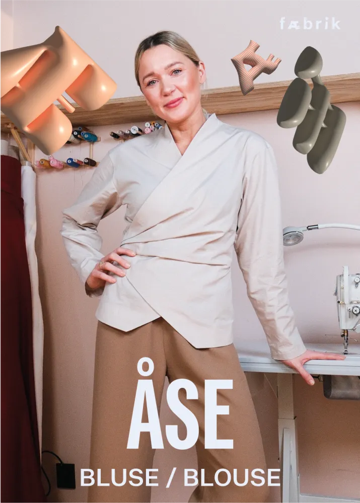 Åse fra Fæbrik – symønster til omslagsbluse