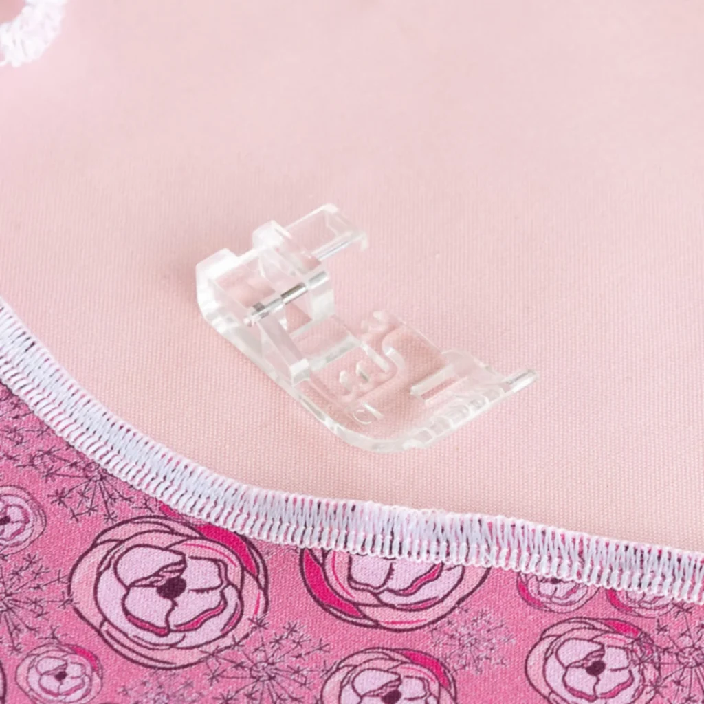Trykkfot kort gjennomsiktig med flat såle til BabyLock